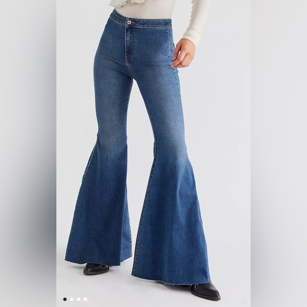 Free People Just Float On Flare Jeans